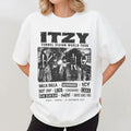 ITZY Paris 2026 Tunnel Vision World Tour T-Shirt ITZY Merch Gifts For Kpop Fans - Merchluma