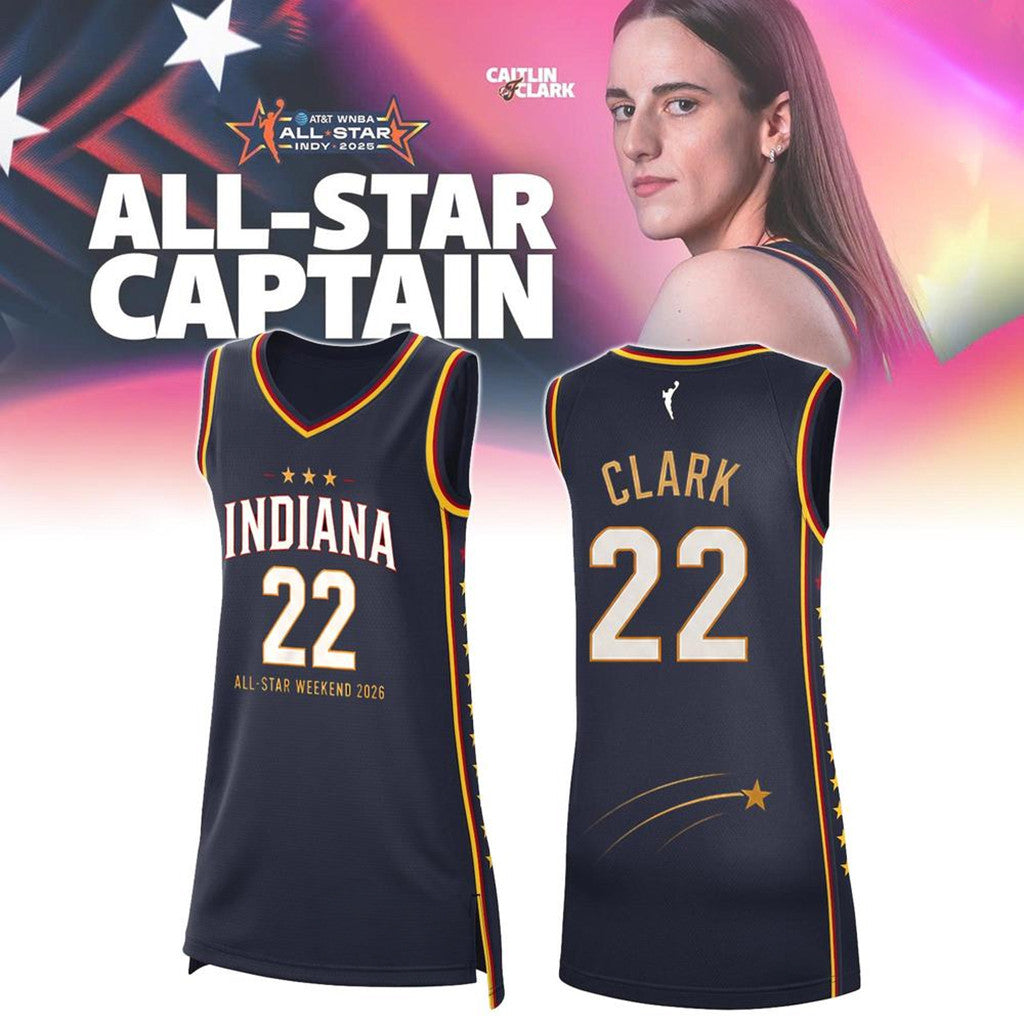 Caitlin Clark WNBA All Star 2026 Indiana Fever Basketball Jersey #22 Caitlin Clark Merch - Merchluma