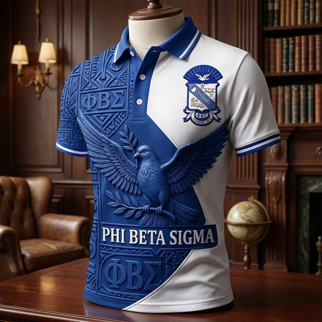 Phi Beta Sigma Fraternity Dove Polo Shirt Best Gifts For Husband - Merchluma