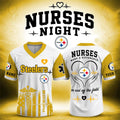 Custom Pittsburgh Steelers Nurses Night Football Jersey Nurses Make A Difference Steelers Merch - Merchluma