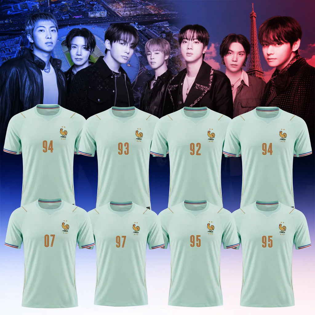 BTS France National Team 2026 Jersey Shirt BTS World Tour Merch Gifts For Army Kpop Fans - Merchluma
