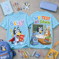 Bluey We Test At Dawn T-Shirt Back To School 2026 Apparel Best Gifts For Son - Merchluma