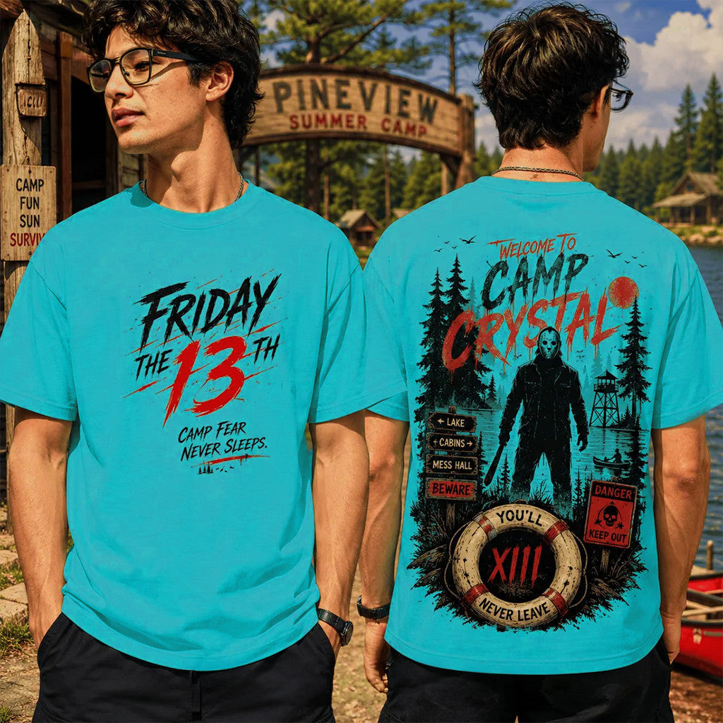 Friday The 13th Welcome To Camp Crystal Lake T-Shirt Friday The 13th Merch Gift For Horror Fans - Merchluma