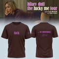 Hilary Duff Tour Merch 2026 The Lucky Me Tour Signature T-Shirt Luck Or Something Shirt Gifts - Merchluma