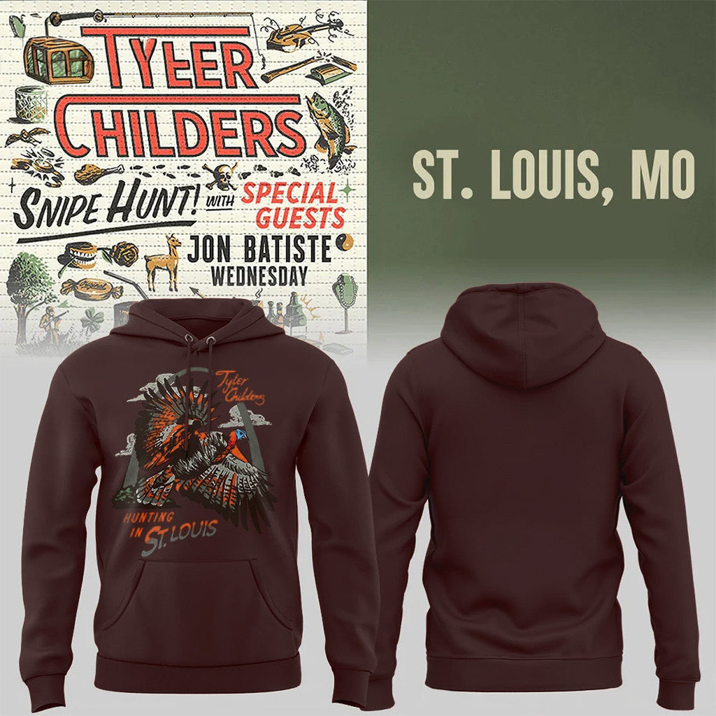 Tyler Childers Tour Merch Snipe Hunt Tour 2026 At St Louis Hoodie Gifts For Music Fans - Merchluma