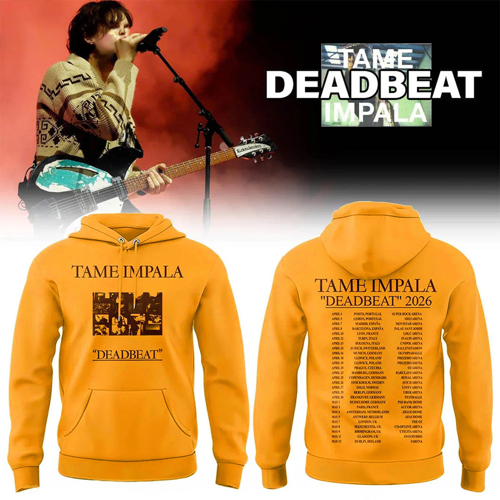 Tame Impala Merch Deadbeat Hoodie Tame Impala Concert Merch 2026 Gifts For Music Lovers - Merchluma