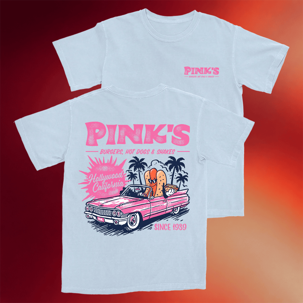 Pink's Hot Dogs Merch 2026 Classic Car T-Shirt Gifts Ideas For Friends - Merchluma