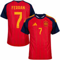 Ferran Torres #7 Spain FIFA World Cup 2026 Merch Spain Football WC 26 Jersey T-Shirt Fan Gear - Merchluma