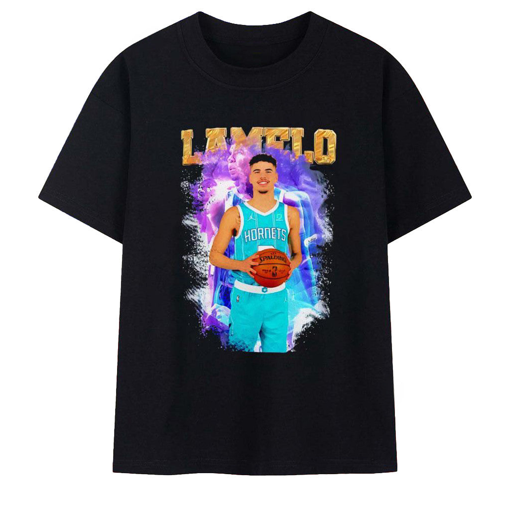 Lamelo Ball Charlotte Hornets Basketball T-Shirt Charlotte Hornets Merch Gifts For Teen Fans - Merchluma