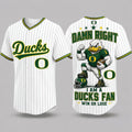 Oregon Ducks Mascot Forever Loyal Fan Baseball Jersey Oregon Ducks Merch Present - Merchluma