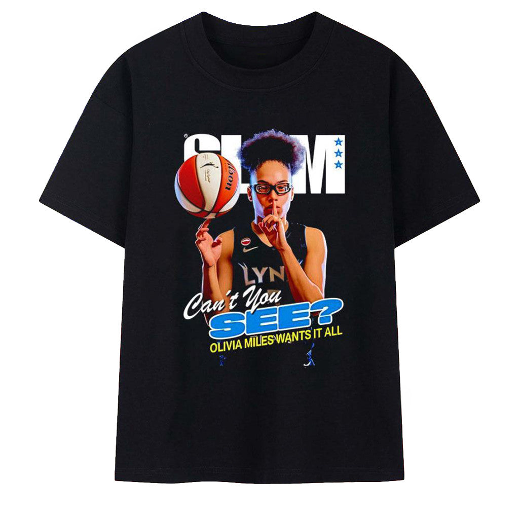 Olivia Miles Minnesota Lynx Merch Can’t You See Wants It All SLAM Cover T-Shirt Gift Ideas - Merchluma