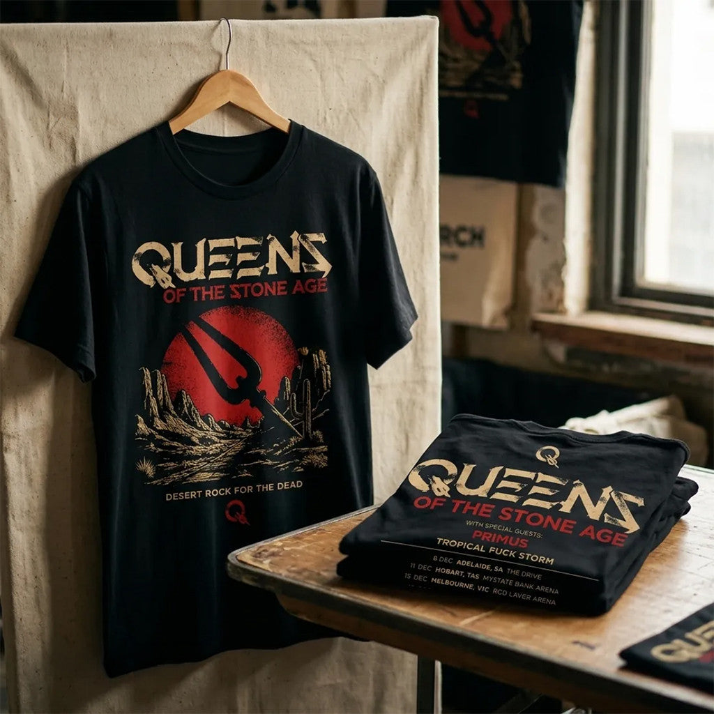 Queens Of The Stone Age Desert Rock Tour 2026 T-Shirt Queens Merch Useful Gift For Him - Merchluma