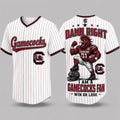 Damn Right I Am A Gamecocks Fan Baseball Jersey South Carolina Merch Gift For Sport Fans - Merchluma