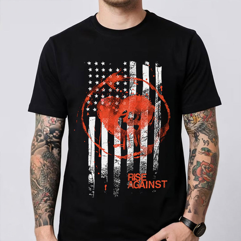 Rise Against Tour Concert T-Shirt Punk Rock Band Music Merch Aesthetic Gifts For Fans - Merchluma