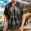 My Chemical Romance Merch The Black Parade Gothic Stained Glass Hawaii Shirt Fan Gift - Merchluma