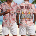 Jim Beam No King Just Bourbon Summer Hawaii Shirt Jim Beam Merch Gift Ideas - Merchluma