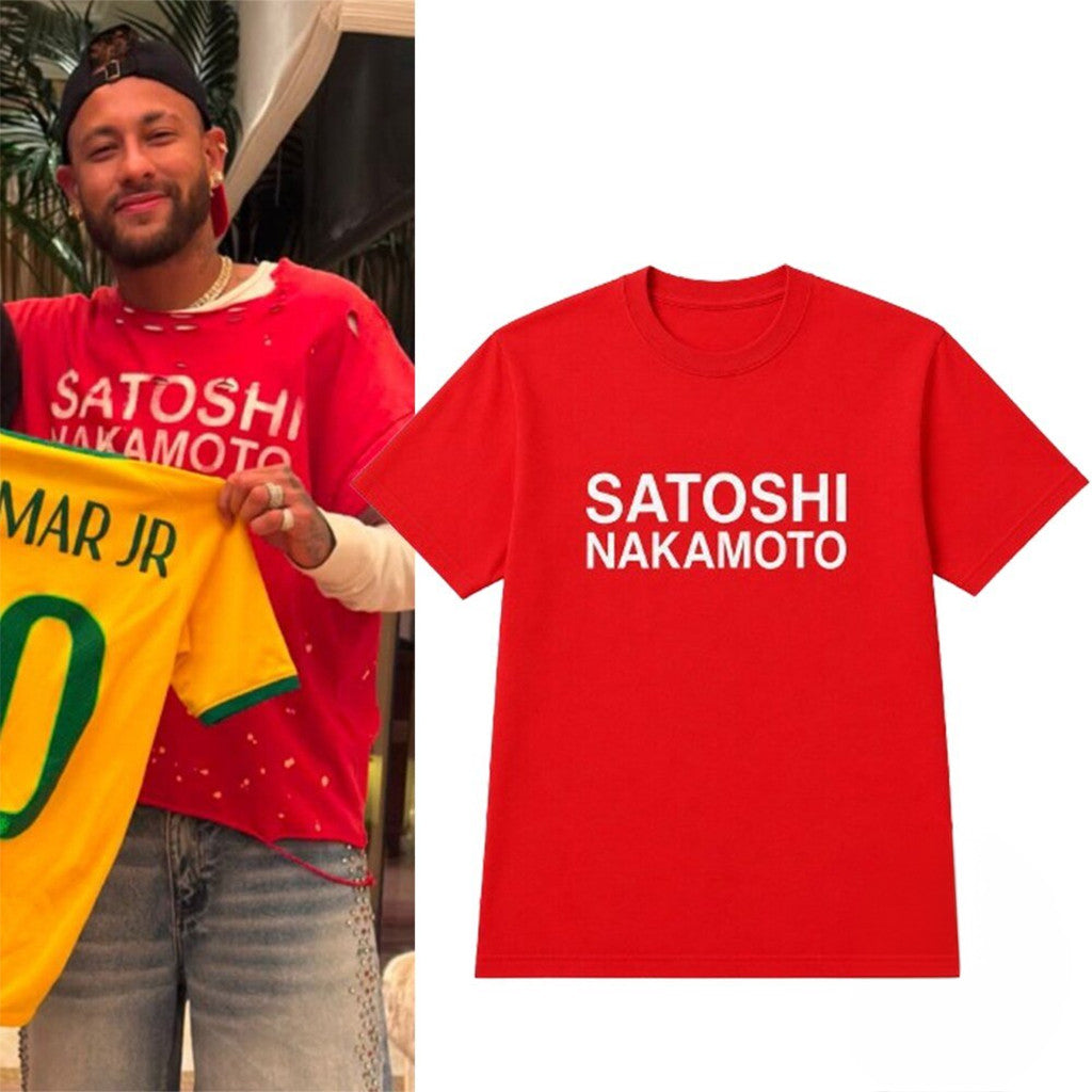 Neymar Jr Satoshi Nakamoto T-Shirt Neymar Jr Merch Birthday Gifts For Him - Merchluma