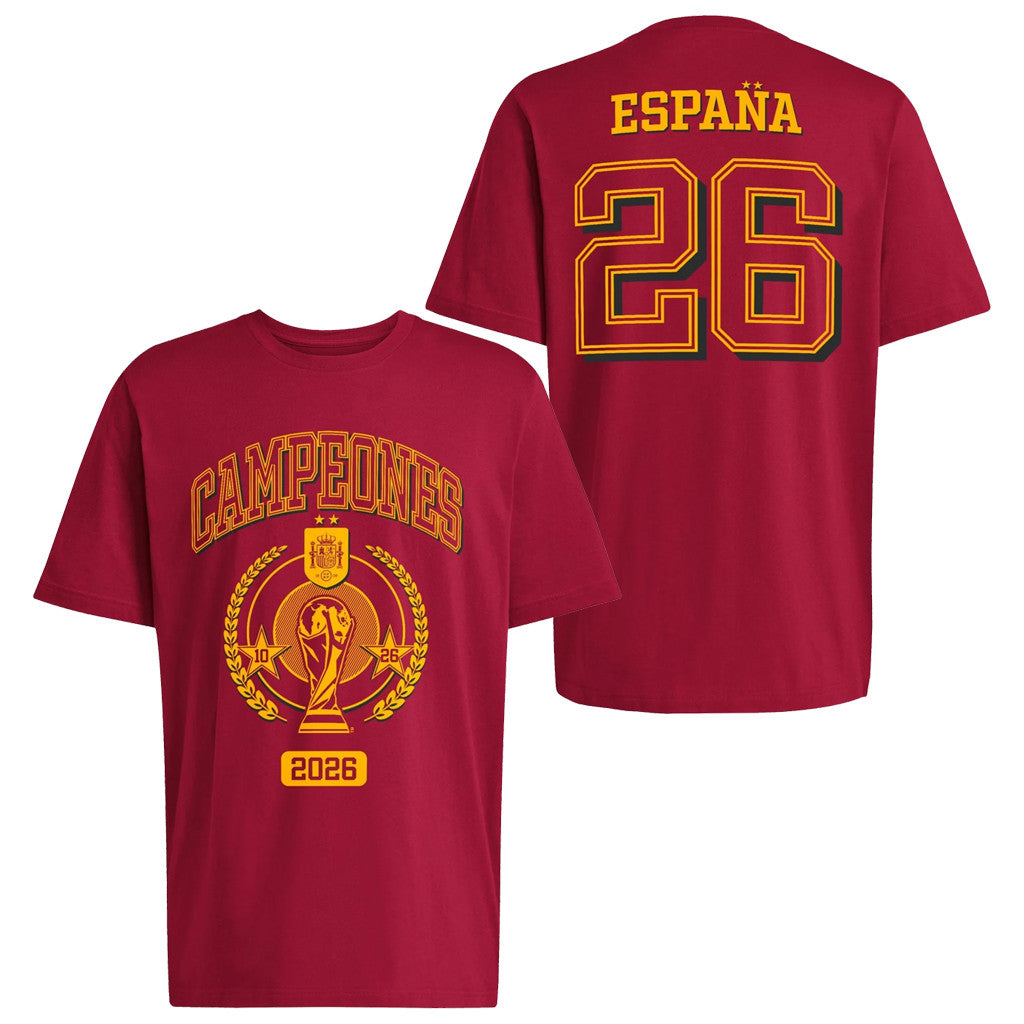Spain World Cup Champions Merch 2026 Spain Campeones T-Shirt FIFA World Cup Merch Gift For Fans - Merchluma