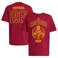 Spain World Cup Champions Merch Spain National Team 2026 World Cup Champions Trophy T-Shirt Red - Merchluma