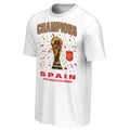 Spain World Cup Champions Merch 2026 FIFA World Cup Champions Spain T-Shirt White Fan Gear - Merchluma