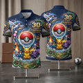 Monster Trainer 30th Anniversary Pikachu Polo Shirt Pokemon 2026 Merch Useful Gifts For Him - Merchluma