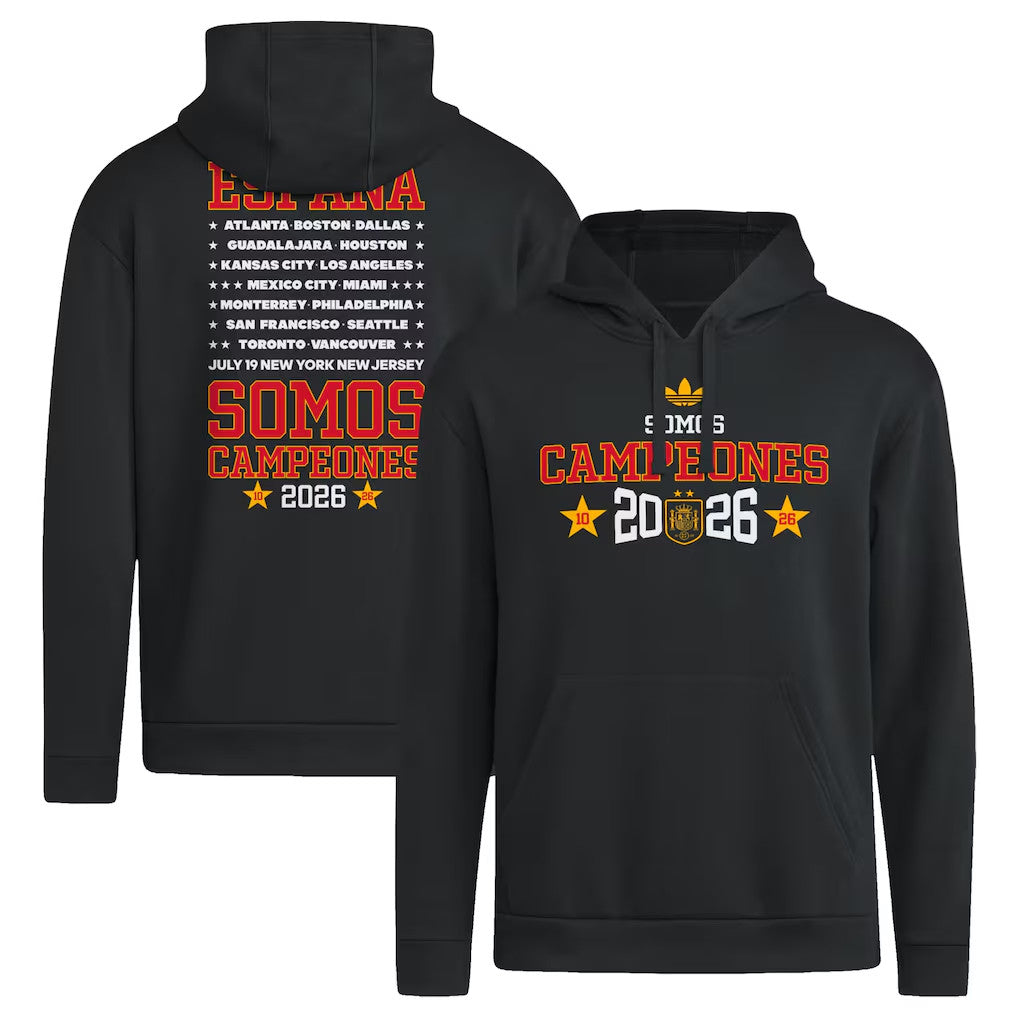 Spain World Cup Champions Merch 2026 Spain National Team Somos Campeones Hoodie Black Fan Gifts - Merchluma