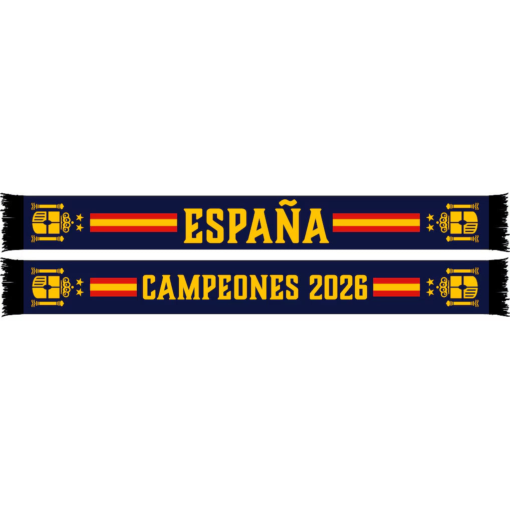 Spain World Cup Champions Merch 2026 Spain National Team Champions Scarf Football Fan Gear - Merchluma