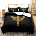 Judas Priest Golden Symbol Bedding Set Judas Priest Merch Gift Ideas - Merchluma