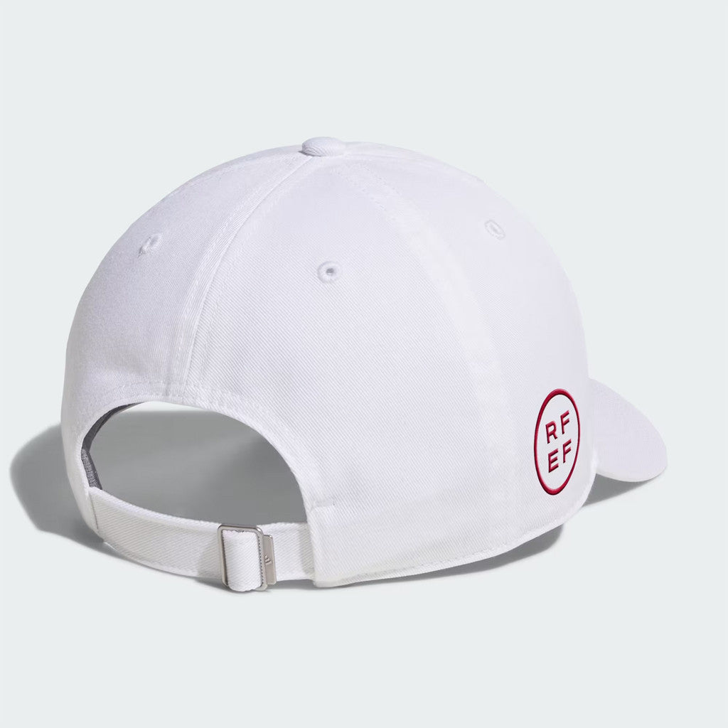Spain World Cup Champions Merch 2026 Spain Campeones White Hat Embroidered RFEF 2 Stars Hat - Merchluma
