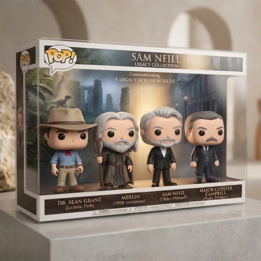 Sam Neill Iconic Characters Funko Pop Sam Neill Merch Aesthetic Gifts For Fans - Merchluma