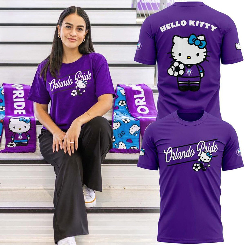 Orlando Pride X Hello Kitty Game Night 2026 T-Shirt Orlando Pride Merch Birthday Ideas For Him - Merchluma