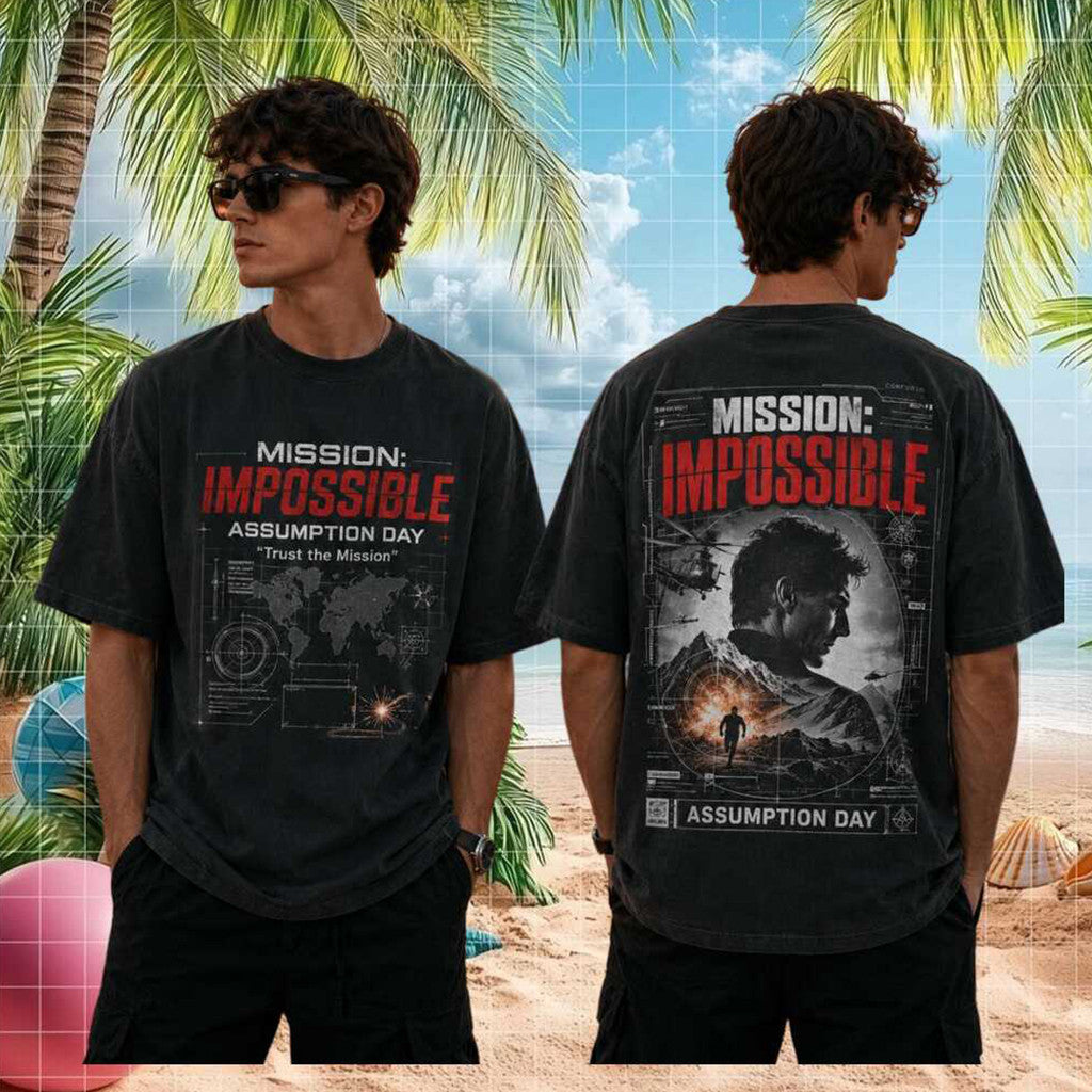 Mission Impossible T-Shirt Action Movie Featuring Tactical And Trust The Mission Shirt - Merchluma