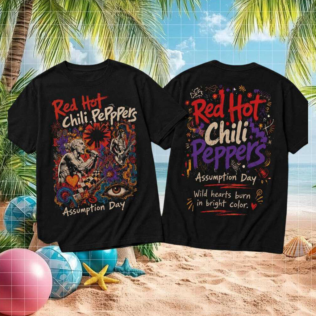 Red Hot Chili Peppers Merch Assumption Day Concert Tour T-Shirt Useful Gifts For Husband - Merchluma