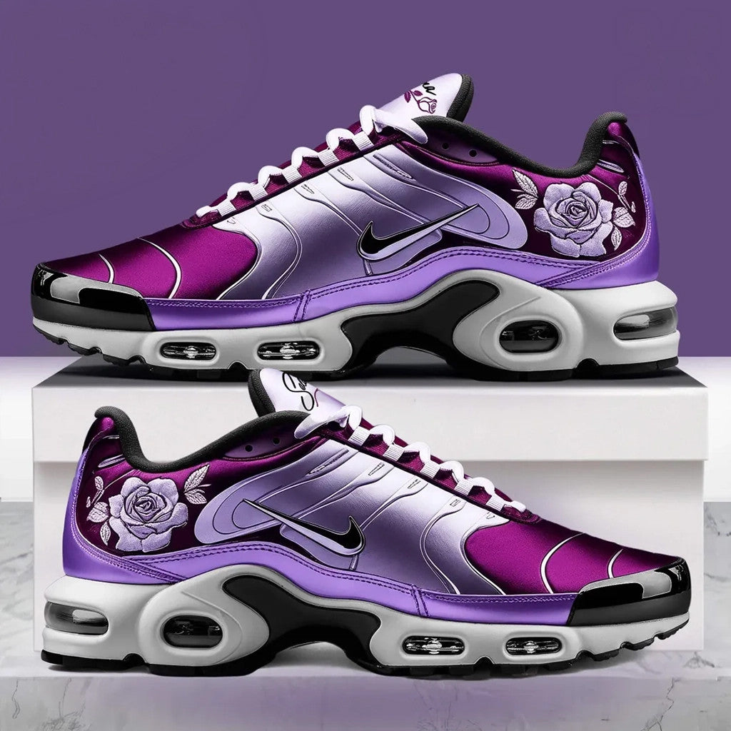 Selena Floral Purple Shoes Selena Merch Unique Birthday Gift For Him - Merchluma