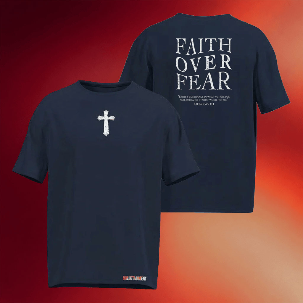 Valuetainment Merch 2026 Faith Over Fear T-Shirt Christian Shirt Gifts For Brothers - Merchluma