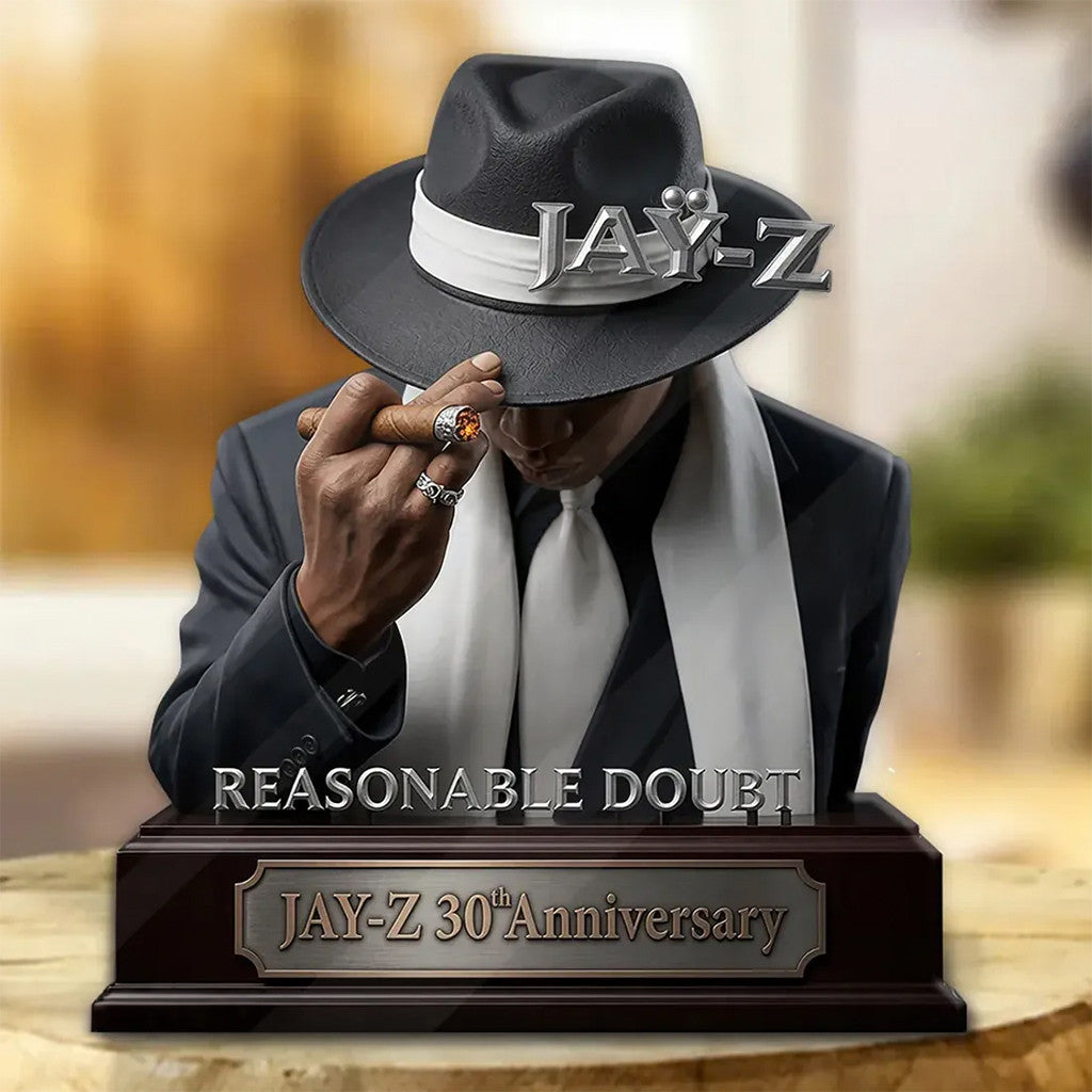 Jay-Z Reasonable 30th Anniversary Sculpted Acrylic Plaque Jay-Z Merch Unique Gifts For Fans - Merchluma