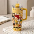 Peanuts Characters Embossed Handle Tumbler Peanuts Snoopy Merch Birthday Gifts For Him - Merchluma