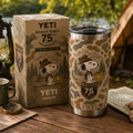 Snoopy Beagle Scout 75th Anniversary Yeti Rambler Tumbler Snoopy Merch Gifts For Brother - Merchluma