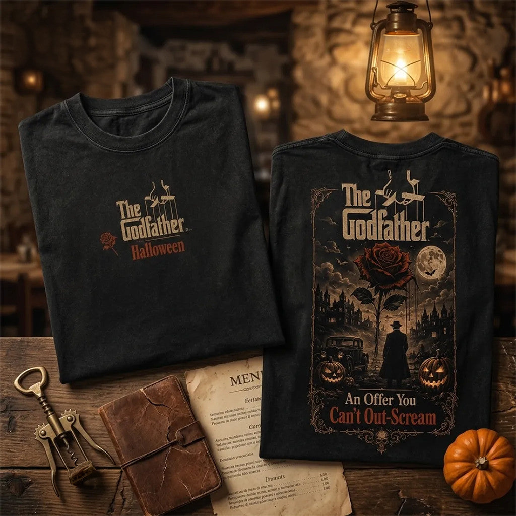 The Godfather Halloween An Offer You Can Not Out-Scream T-Shirt The Godfather Merch Present - Merchluma