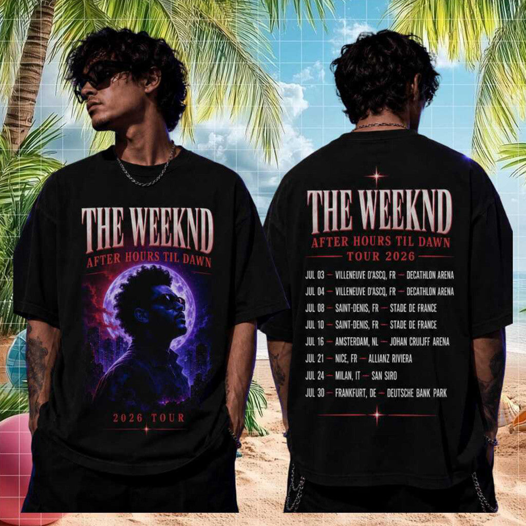 The Weeknd After Hours Til Dawn 2026 Tour T-Shirt The Weeknd Merch Gifts For Fans - Merchluma