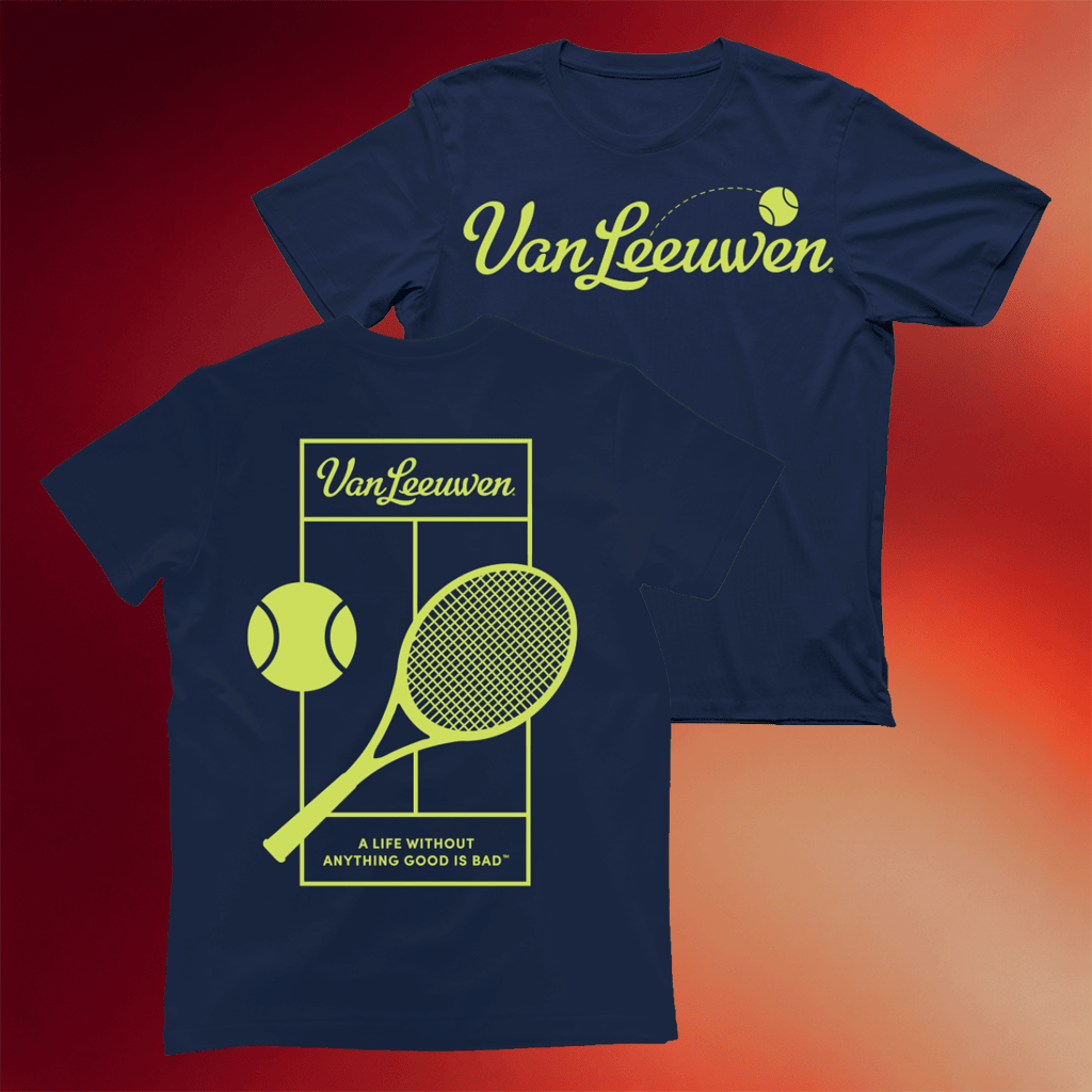 Van Leeuwen Ice Cream Merch VL X 2025 Tennis T-Shirt Best Gifts For Brothers - Merchluma