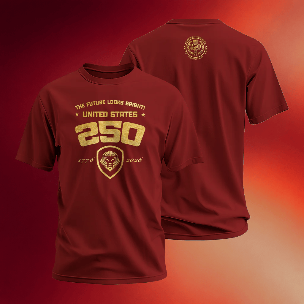 Valuetainment Merch USA 250 Collection Shirt Future Looks Bright USA 250 T-Shirt Gifts For Son - Merchluma
