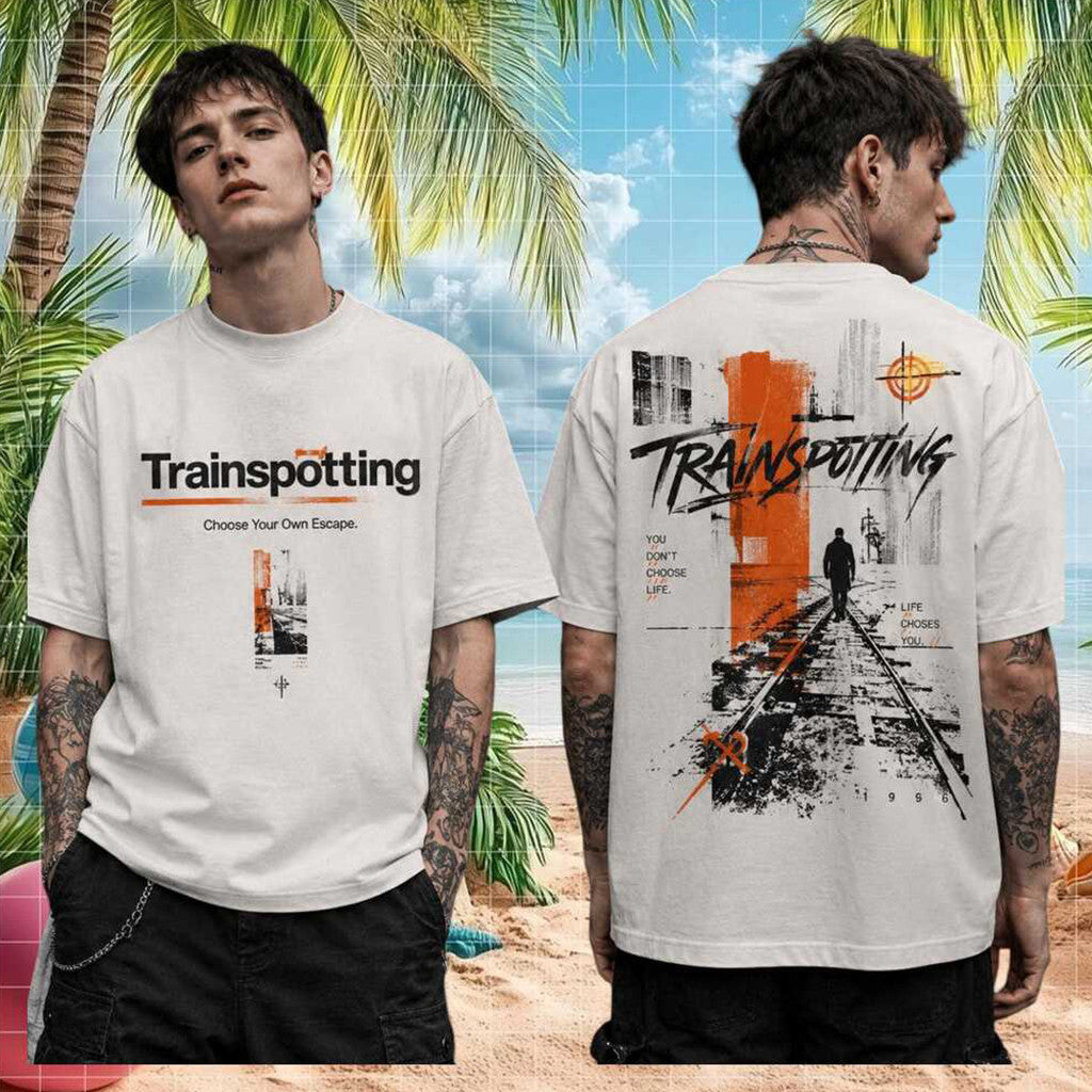 Trainspotting Choose Your Own Escape T-Shirt 1996 Retro Vintage Style Cult Movie Fan Shirt - Merchluma