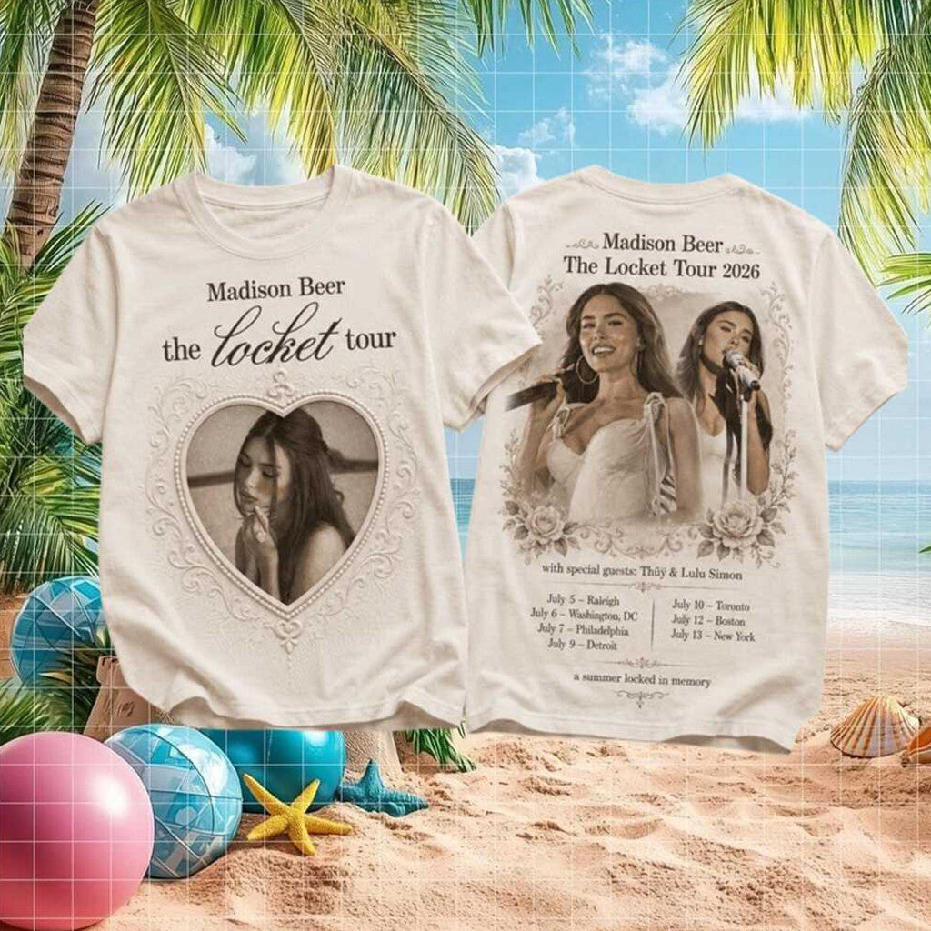 Madison Beer The Locket Tour 2026 T-Shirt Summer Concert Apparel Gifts For Women Fans - Merchluma