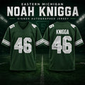 Noah Knigga Eastern Michigan Eagles Signed Football Jersey Noah Knigga Merch Meaningful Gifts - Merchluma