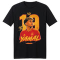 Lamine Yamal T-Shirt Black Spain World Cup Champions 2026 Merch #19 Golden Boy Shirt Fan Gifts - Merchluma