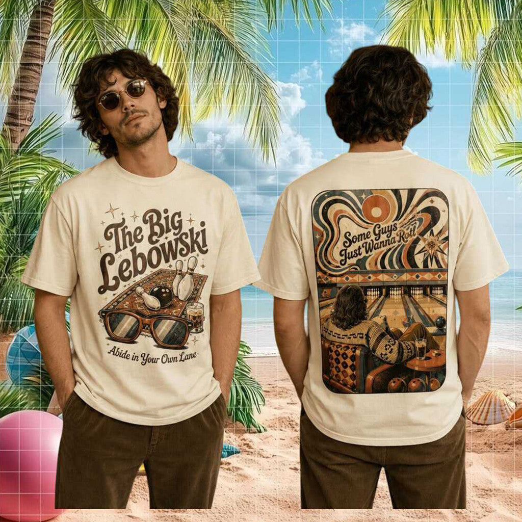 The Big Lebowski Abide In Your Own Lane T-Shirt The Big Lebowski Merch Gifts For Women Fans - Merchluma