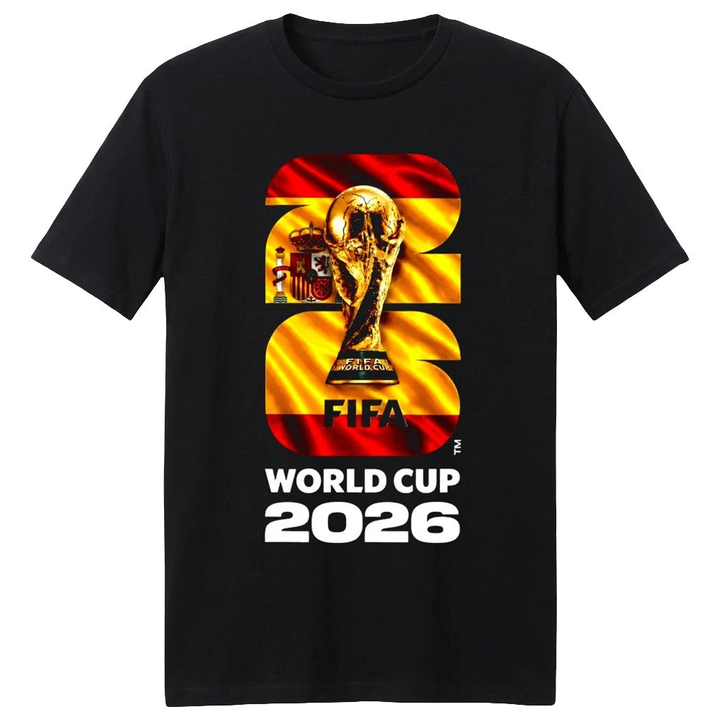 Spain World Cup Champions Merch 2026 Spain Flag Trophy T-Shirt Spain Champions Shirt FIFA Merch - Merchluma