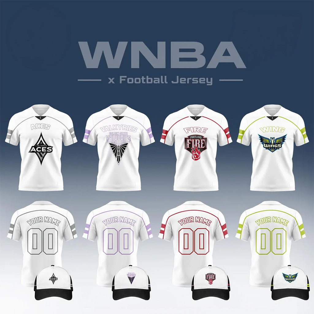 Custom WNBA Team Football Jersey WNBA Merch Unique Birthday Gift For Husband - Merchluma