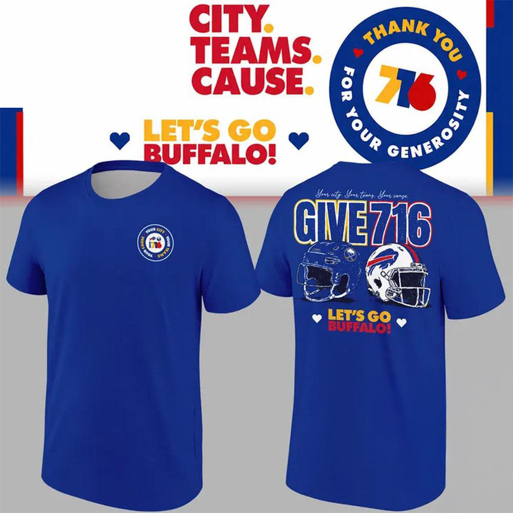 Give 716 Let Is Go Buffalo Bills Sabres T-Shirt Buffalo Bills Merch Gift For Sport Fans - Merchluma